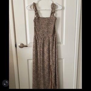 Abercrombie & Fitch Leopard Slit Dress